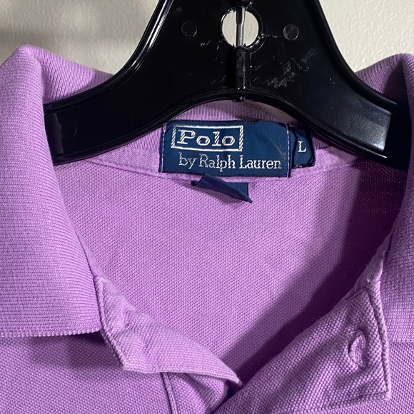 Polo by Ralph Lauren Men's Light Purple Polo Shirt - Picture 2 of 3